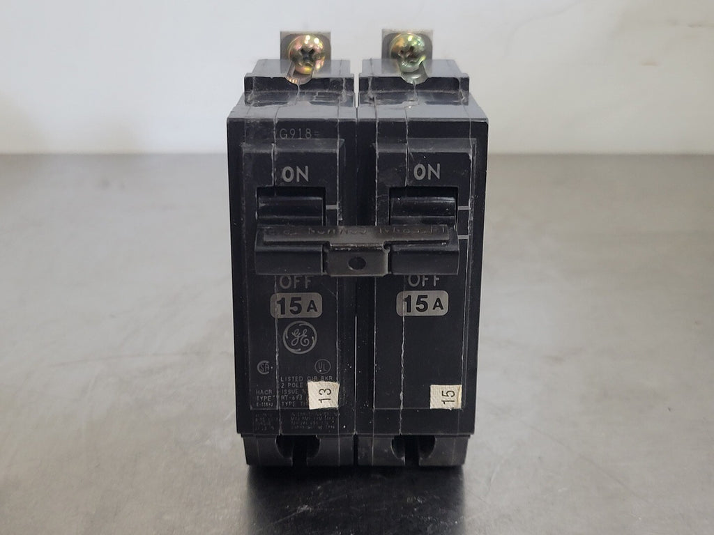 GENERAL ELECTRIC 15 Amp, 2 Pole, 120/240 volts Circuit Breaker THQB215