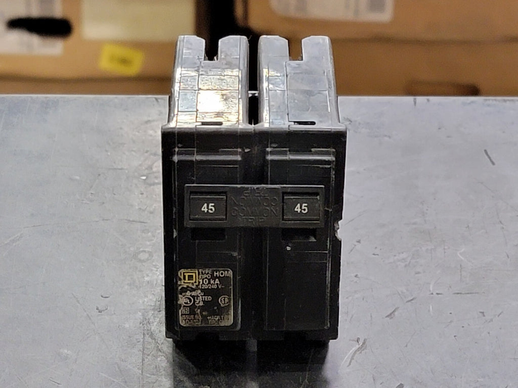 SQUARE D 45 Amp, 2 Pole, 120/240 volts Circuit Breaker HOM245