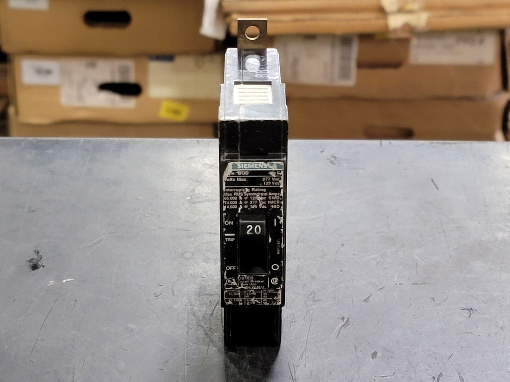 SIEMENS 20 Amp, 1 Pole, 277 volts Circuit Breaker BQD120
