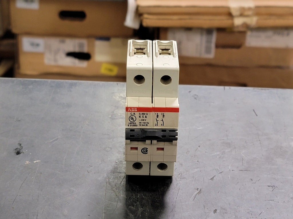ALLEN-BRADLEY 5 Amp, 2 Pole, 240 volts Circuit Breaker S202U-K5A