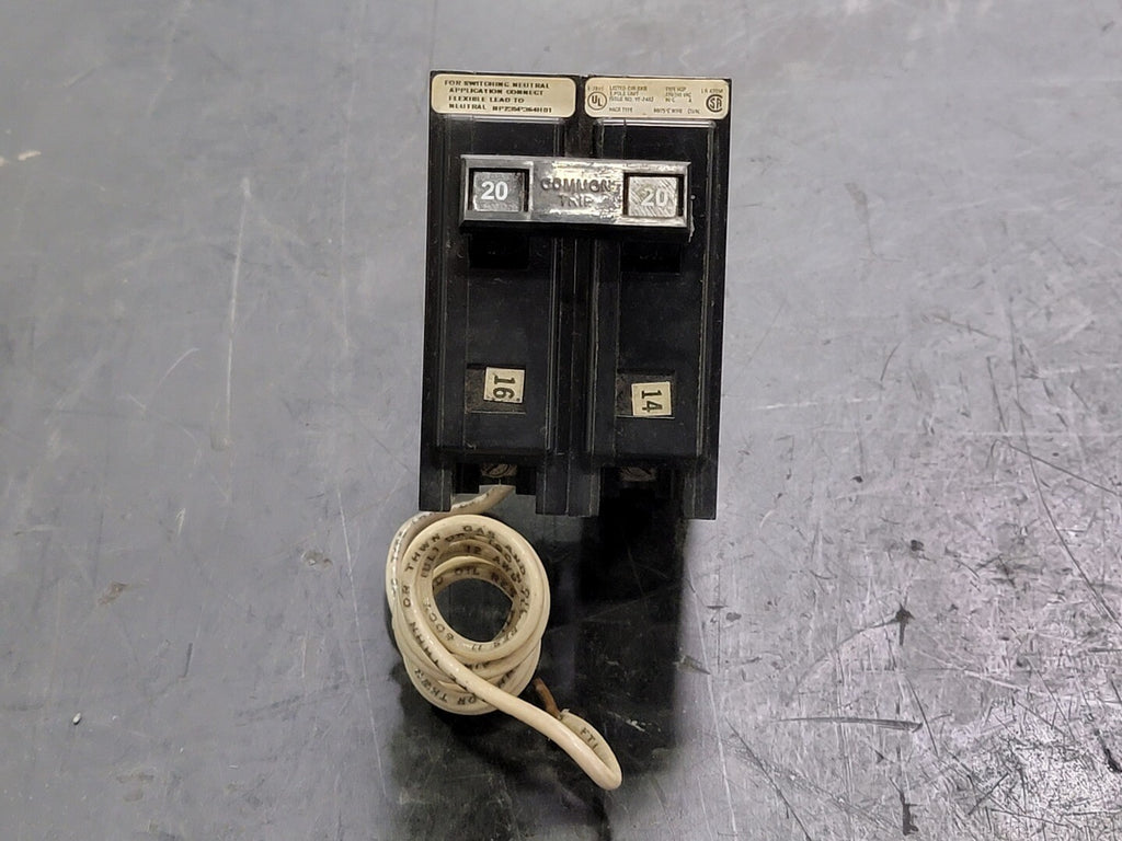 CUTLER-HAMMER 20 Amp, 2 Pole, 120/240 volts Circuit Breaker HQP220