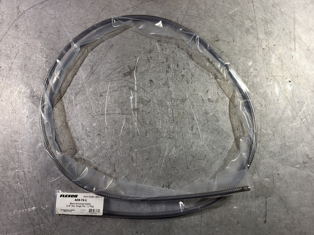 FLEXCO Bare Armored Cable w/ Hinge Pin AC6-72-1