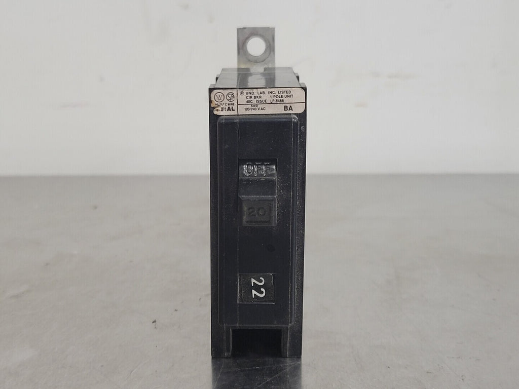 WESTINGHOUSE 20 Amp, 1 Pole, 120/240 volts Circuit Breaker BA120
