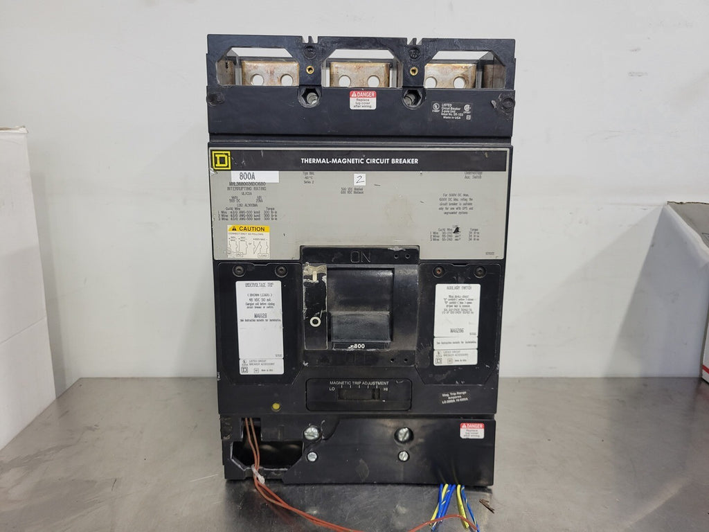SQUARE D 800 Amp, 3 Pole, 600 Volts Circuit Breaker MHL3680036DDCI680