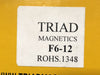 TRIAD MAGNETICS 0.03 kVA Transformer 115 pri. volts, 16.3/12.6 sec. volts 1PHF6-12