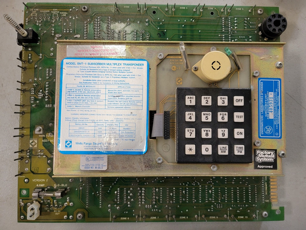 WELLS FARGO SECURITY PRODUCTS Subscriber Multiplex Transponder SMT-1