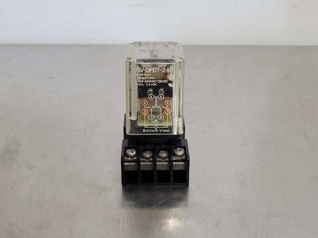 MASTER ELECTRONIC CONTROLS 10 Amp Electromechanical Relay GV-DPDT-24D