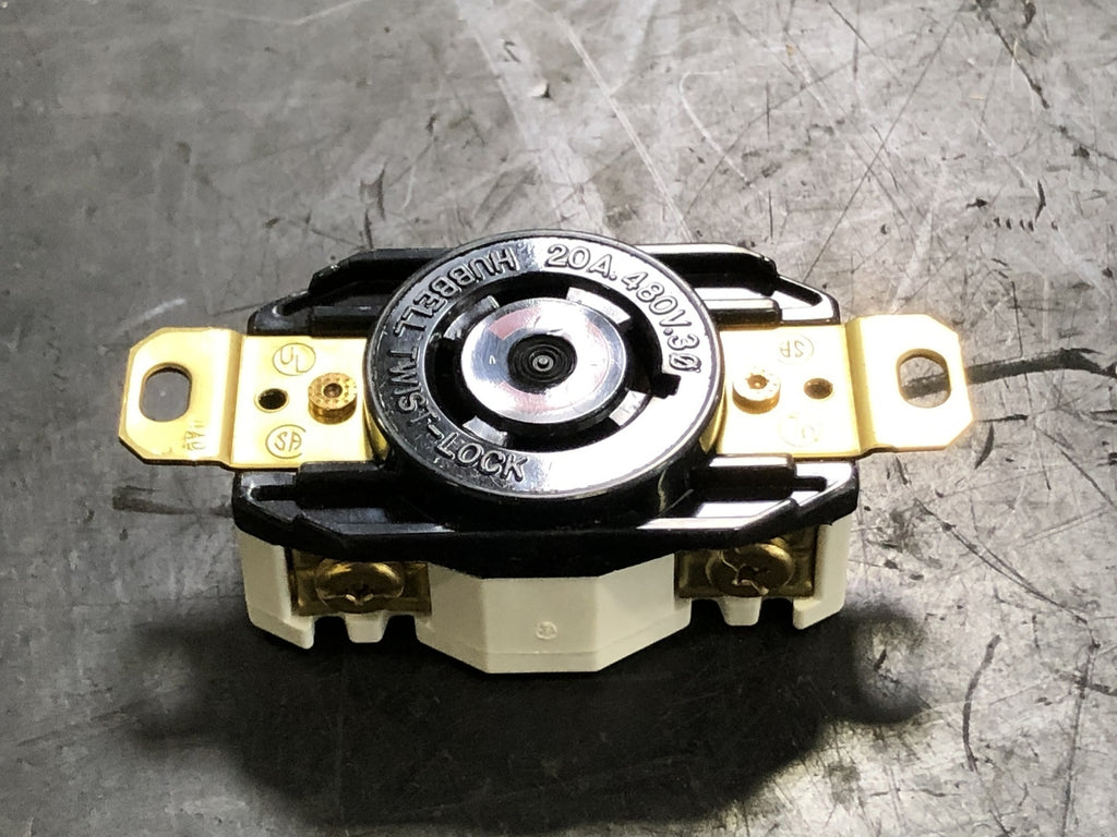 HUBBELL 20 Amps 480 Volts Twist Lock Receptacle HBL2430