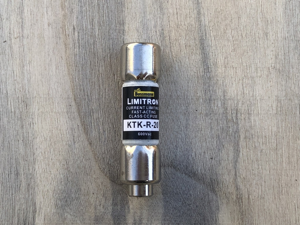 EATON 20 Amp Class CC Fast-Acting Fuse KTK-R-20 (Box of 10 pcs)