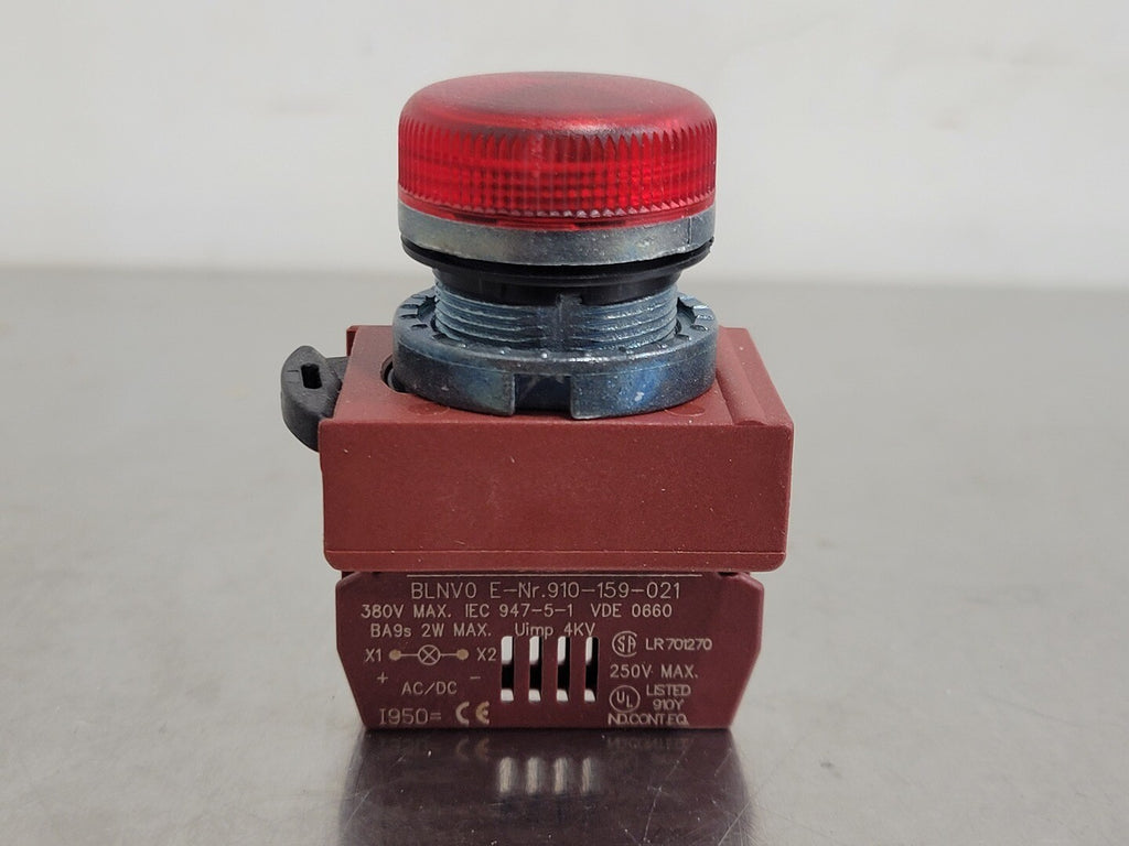 AEG Red Pilot light BML-KR-A w/ 380 Volts Socket BLNV0E-Nr.910-159-021