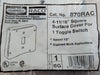 HUBBELL 4-11/16" Surface Cover One Device Toggle Switch 870RAC