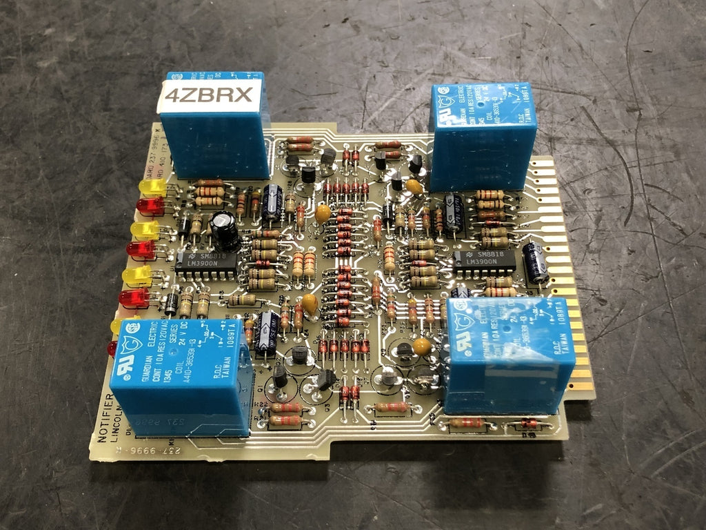 NOTIFIER 4 Zone Board Fire Alarm Card Module 4ZBRX 237-99-96-K