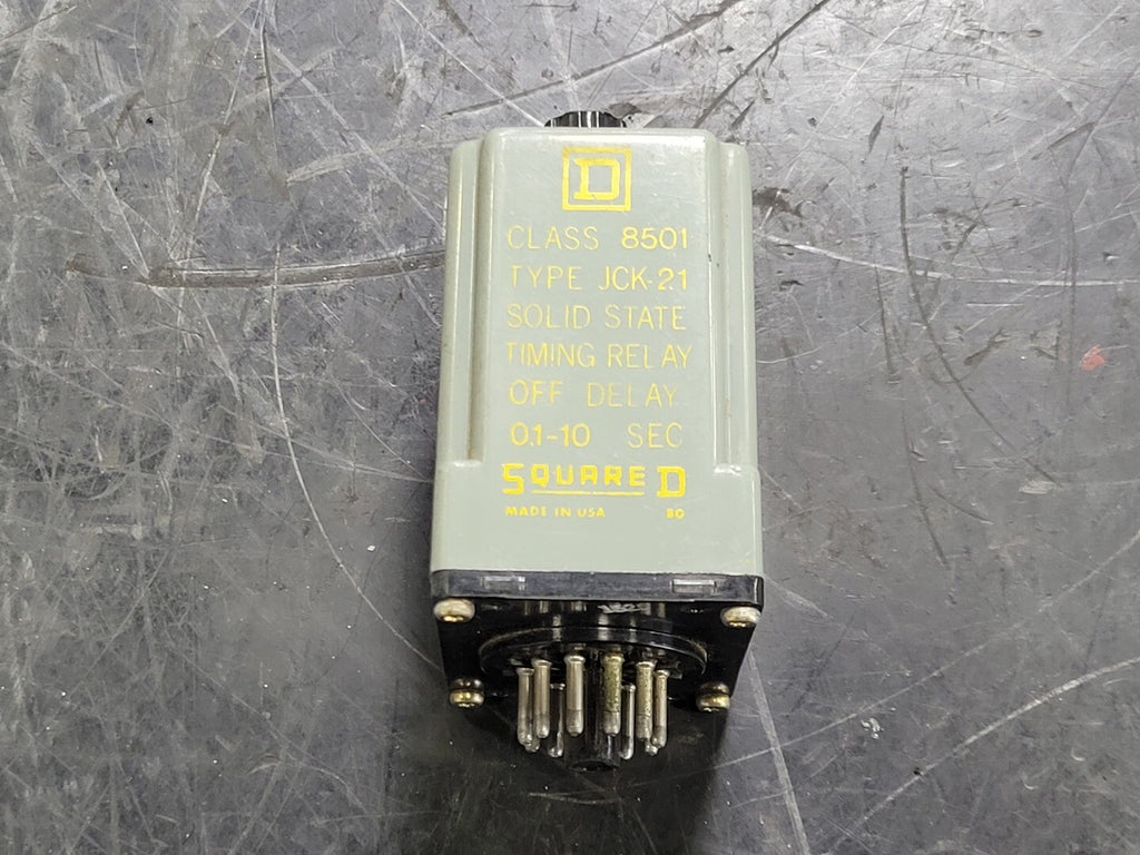 SQUARE D 5 Amp Solid State Timing Relay 8501 JCK-21