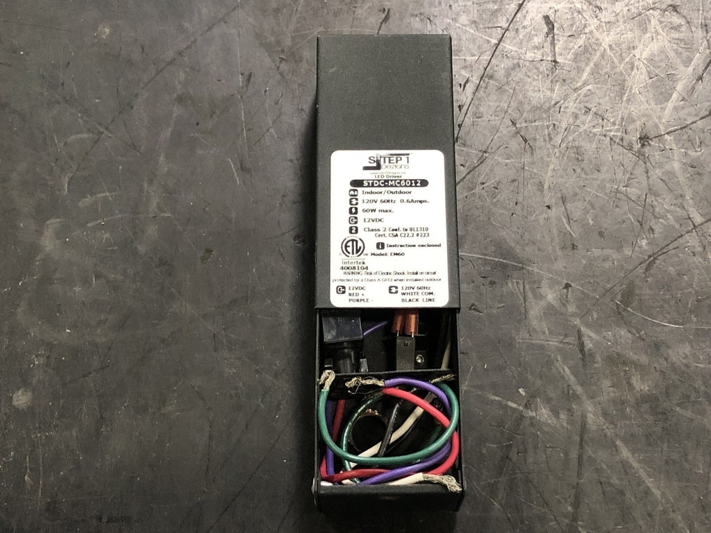 STEP 1 DEZIGNS  12 Vdc 60 Watts LED Driver STDC-MC6012