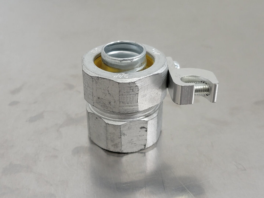 CROUSE-HINDS 3/4" Straight Liquid Tight Connector w/ Ground Lug (Bag of 4)