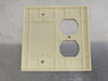LEVITON 2-Gang 1-Duplex 1-Blank Device Combination Wall Plate Plastic 86008 (Box of 24)