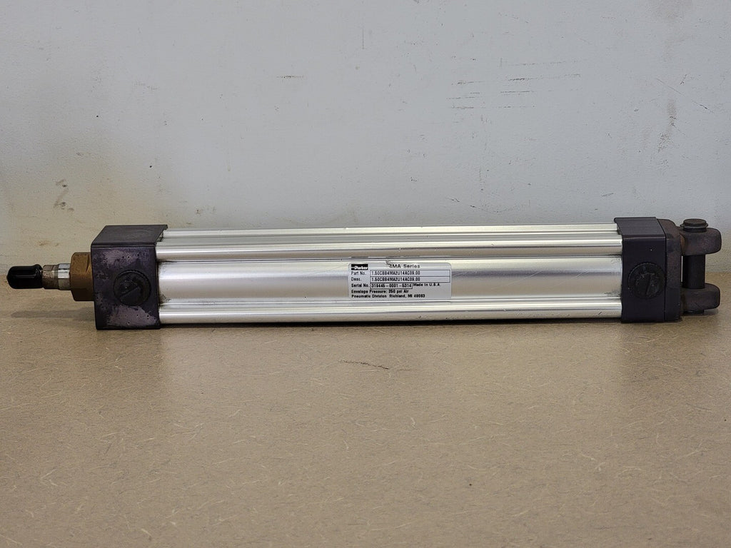 PARKER Pneumatic Air Cylinder 1.5" Bore x 9" Stroke 1.50CBB4MA2U14AC09.00