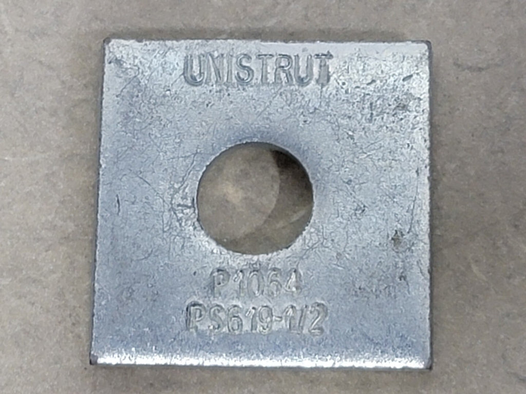 UNISTRUT 1/2" Square Washer PS 619 1/2 EG (Box of 50)