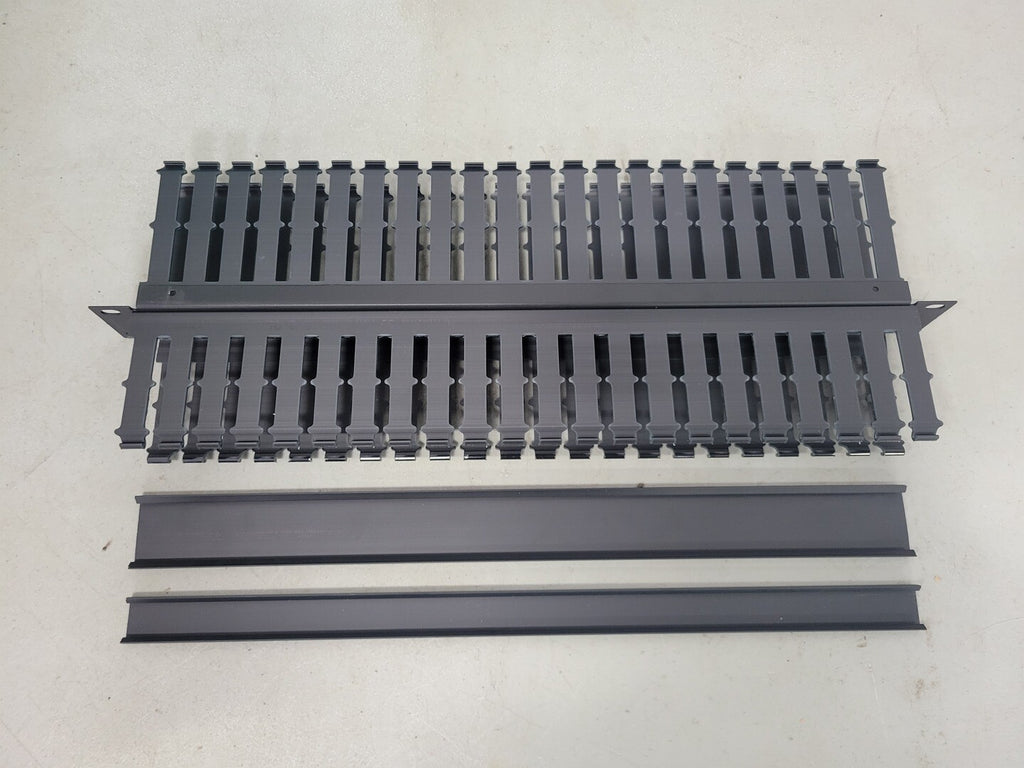 COMMSCOPE 1375159-1 Cable Management Panel, Horizontal, Front and Rear, 1U, 19 in, Black