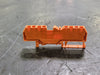 WAGO 4-Conductor Ground Terminal Block Orange 281-653, 28-12 AWG (Box of 50)