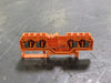 WAGO 4-Conductor Ground Terminal Block Orange 281-653, 28-12 AWG (Box of 50)