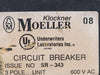 KLOCKNER-MOELLER 100 Amp, 3 Pole, 600 volts Circuit Breaker NZM6b-100 w/Trip Unit