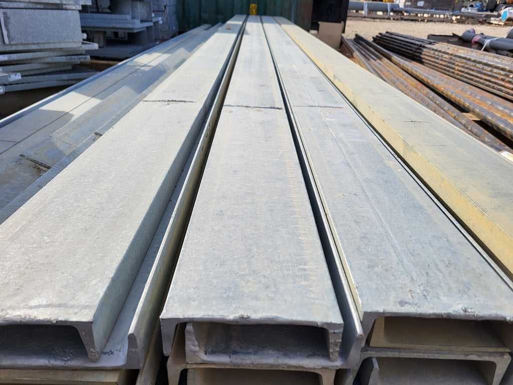 6in. x 1.92in. x 0.2in. Galvanized Steel C-Channel, 20ft. Length