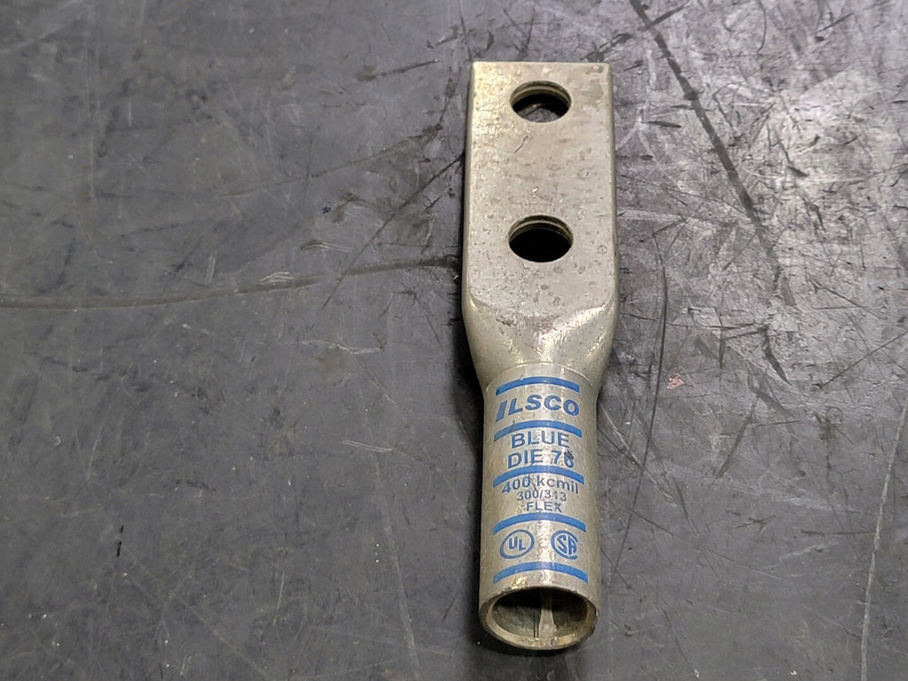 ILSCO Compression Lug 400 kcmil 300/313 FLEX Blue DIE 76 CLND-400-12-134 (Bag of 2)