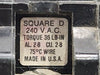 SQUARE D 60 Amp, 3 Pole, 240 volts Circuit Breaker QOB360