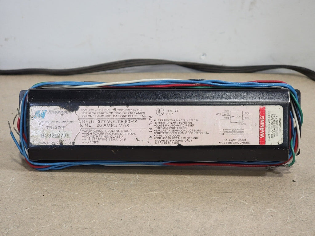 MAGNETEK 277 Volts 2 Lamps  Universal Lighting Triad Electronic Ballast B2321277RH-A
