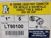 ARLINGTON 1 in. 90 Degree Die-cast Connector LT90100 (Box of 5) 
