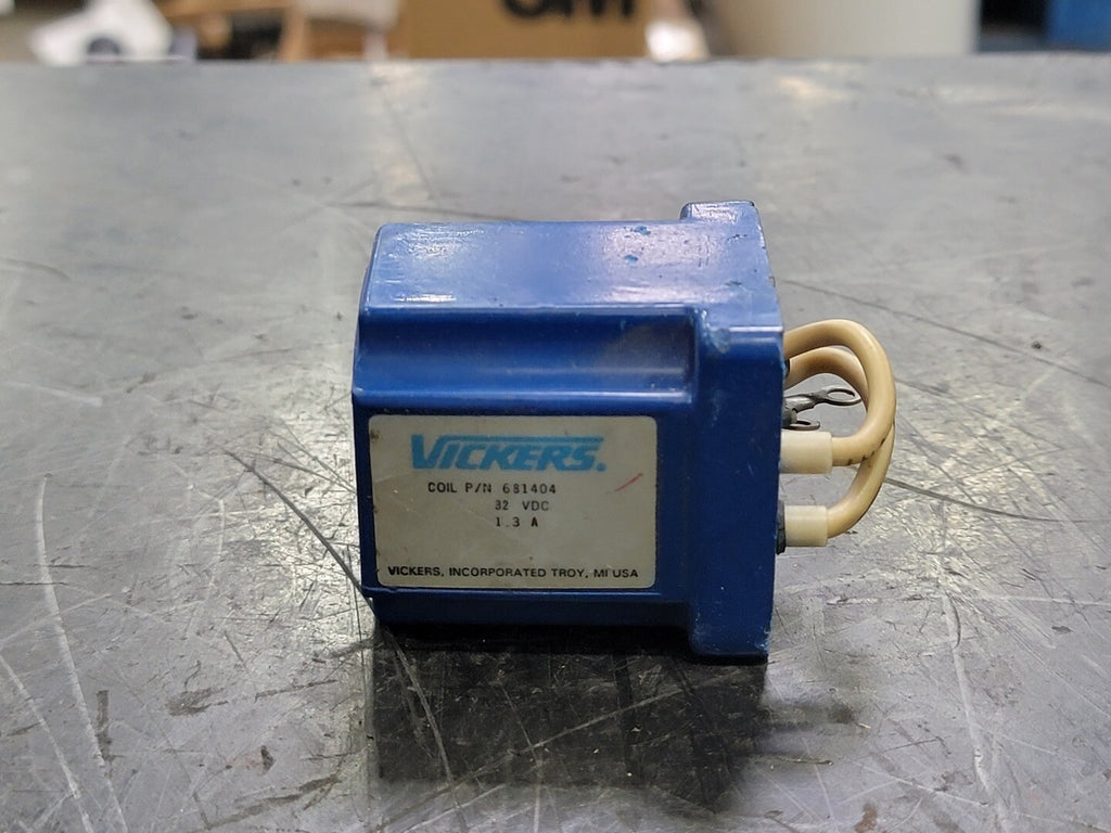 VICKERS Solenoid Valve Coil 681404, 32 VDC, 1.3 Amp