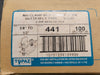 TOPAZ 3/8"- 1/2" Butterfly Clamp Box Connector 441 (Box of 100)