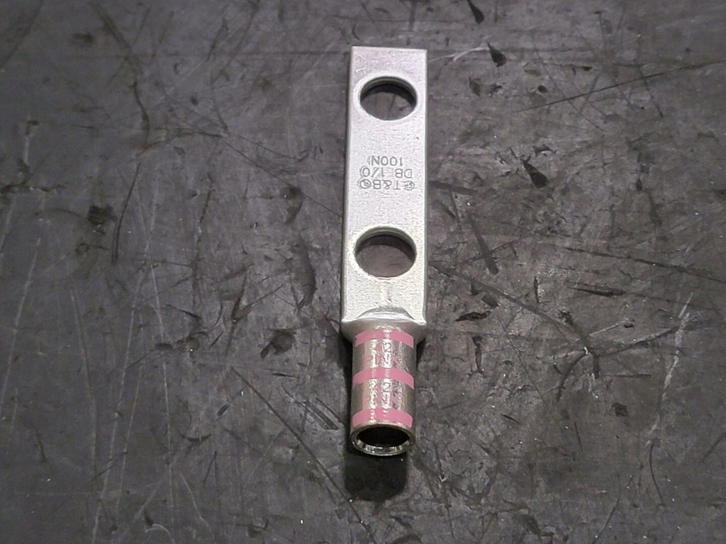 THOMAS & BETTS 2-Hole Compression Copper Lug 1/0 AWG, 256-30695-593 (Box of 5)