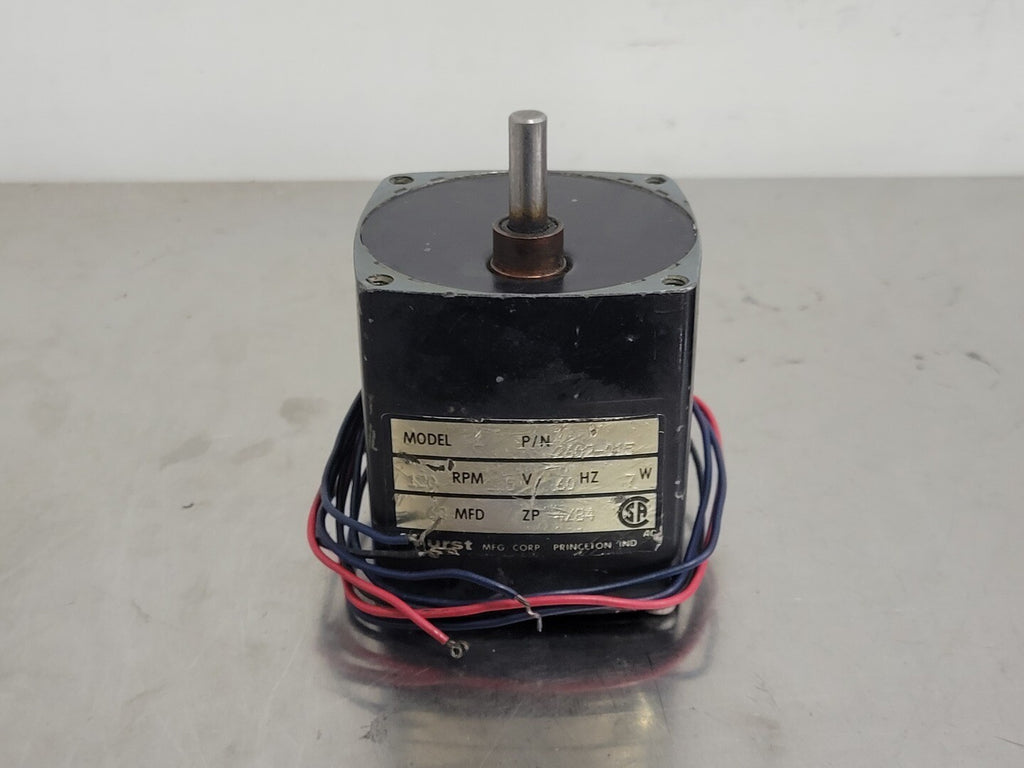 HURST Model T 2602-015 Synchronous Motor, 120 rpm, 115 V