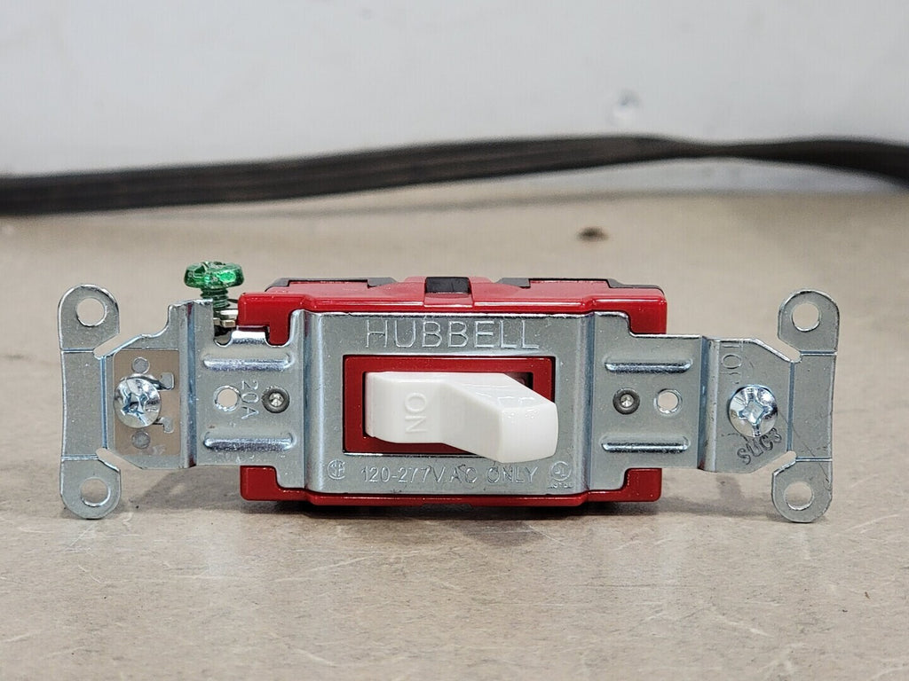 HUBBELL 20 Amp 120/277V Single Pole Toggle Switch 1221W
