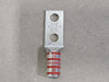 THOMAS & BETTS 3/8 in. Hole 1 in. Space Two Hole Long Barrel Copper Lug 54816BE (Box of 4)