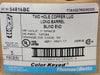 THOMAS & BETTS 3/8 in. Hole 1 in. Space Two Hole Long Barrel Copper Lug 54816BE (Box of 4)