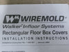 WIREMOLD 3/4" Rectangular Floor Box Covers 829CK-3/4