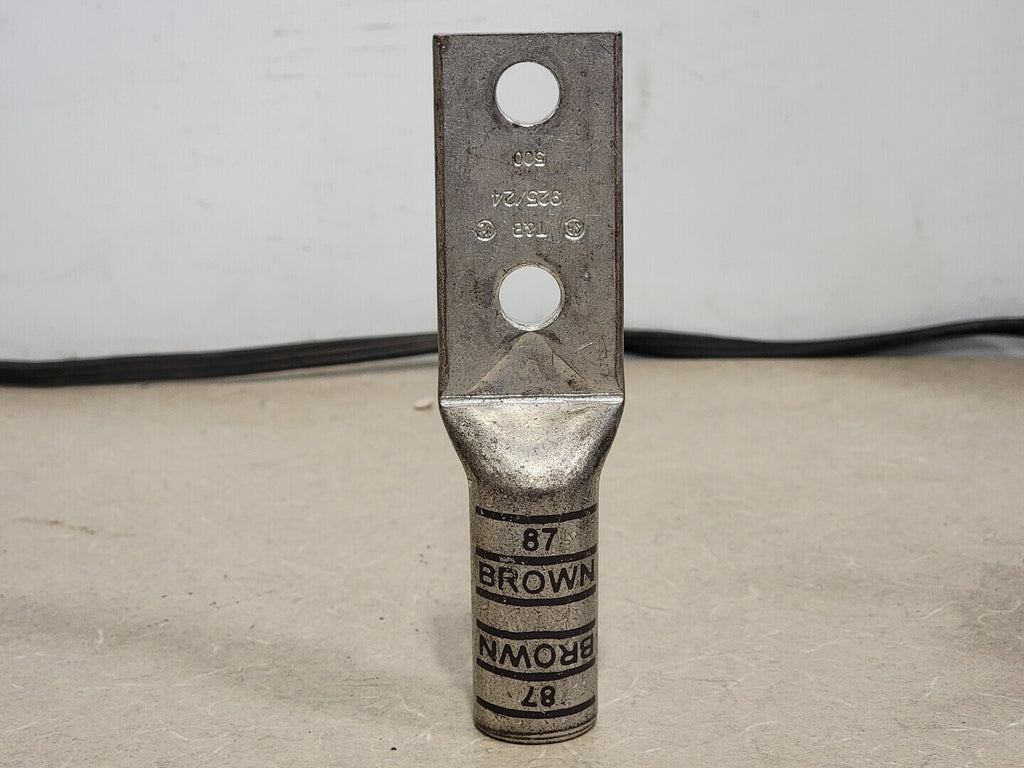 THOMAS & BETTS Compression Terminal Lug Brown 87 500 kcmil 925/24 (Box of 2)