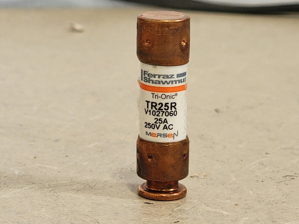 FERRAZ SHAWMUT 25 Amp Class RK5 Time Delay Fuse TR25R (Box of 10 pcs)