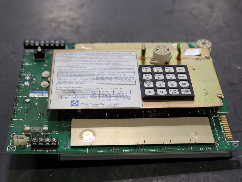 WELLS FARGO ALARM SERVICES Subscriber Multiplex Transponder Model SMT-1