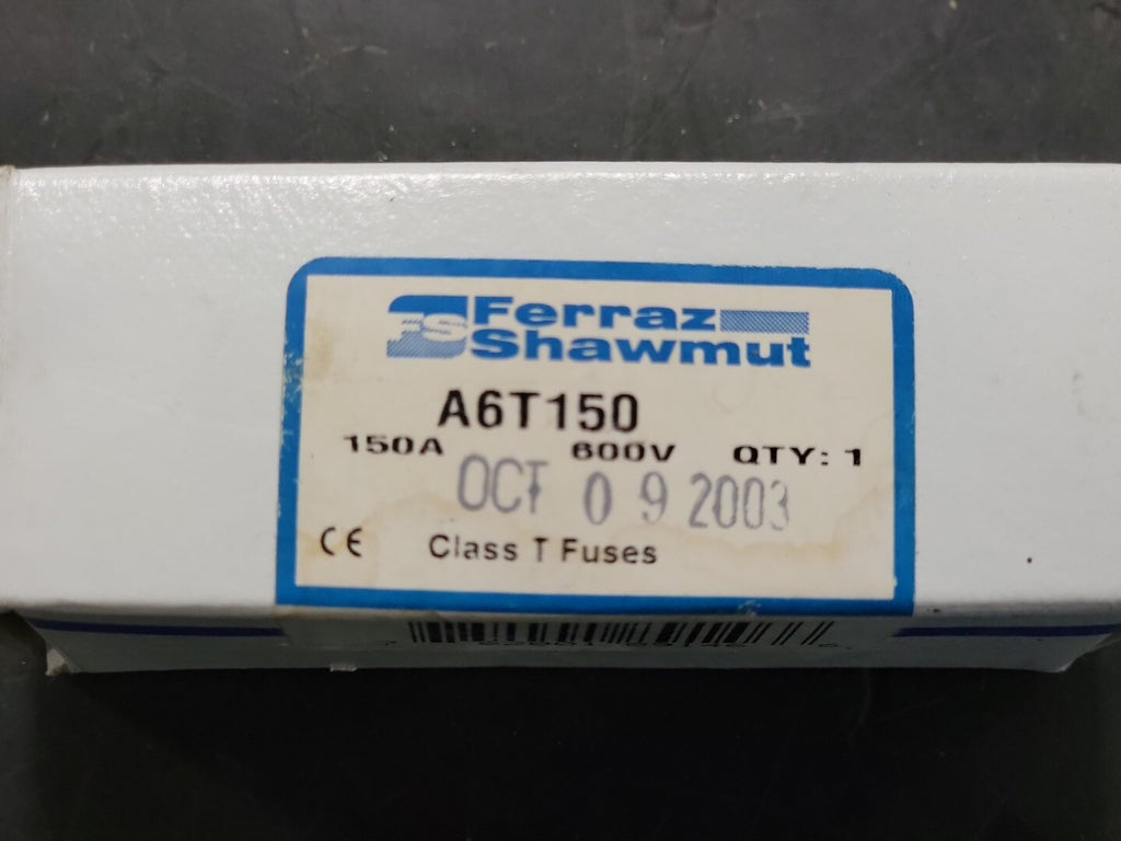 FERRAZ SHAWMUT 150 Amp Class T  Fast-Acting Fuse A6T150