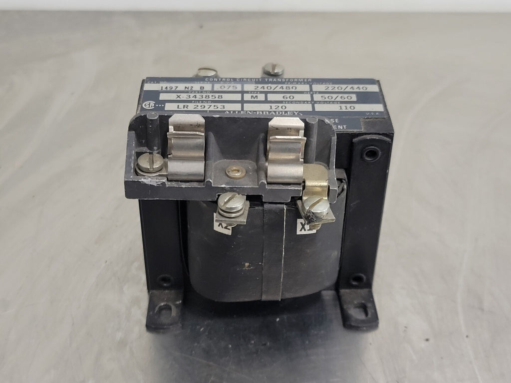 ALLEN-BRADLEY 0.075 kVA Control Transformer 240/480 pri. volt, 110/120 sec. volts  1497-N2