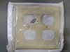LEVITON 2-Gang Ivory Duplex Device Receptacle Wallplate 86016 (Box of 92)