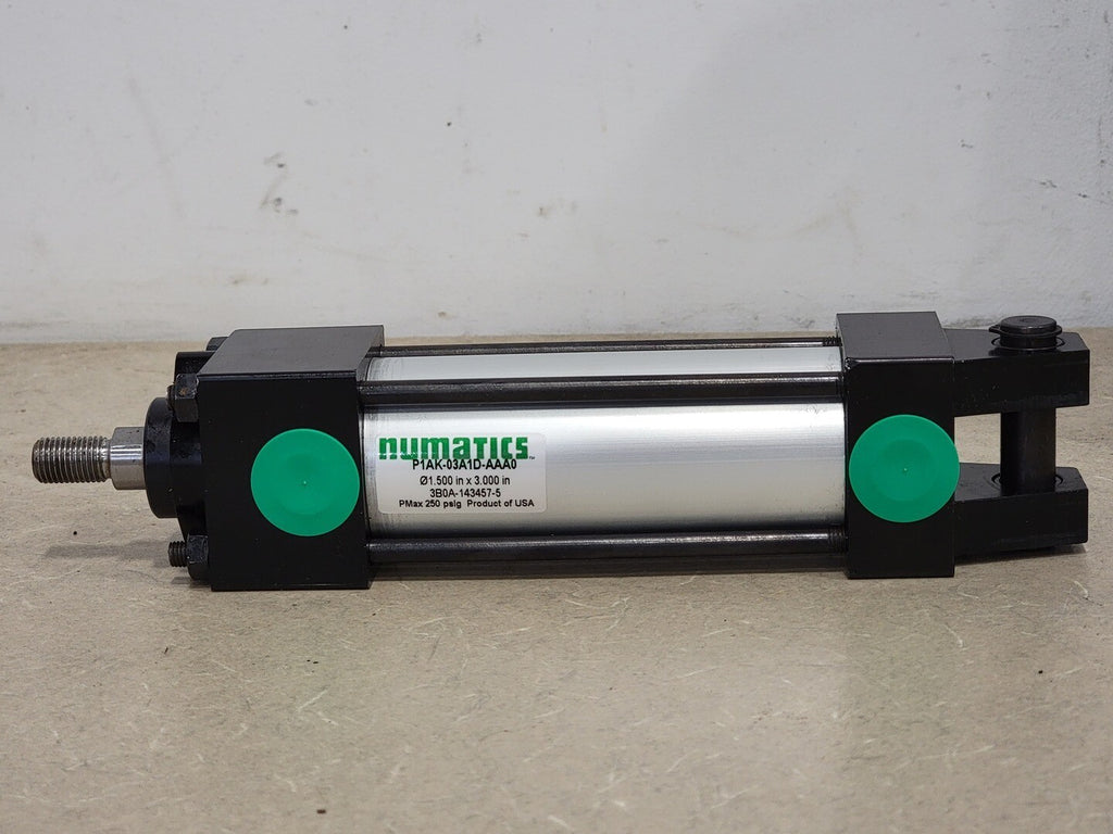NUMATICS Pneumatic Cylinder 1.5" Bore x 3" Stroke P1AK-03A1D-AAA0