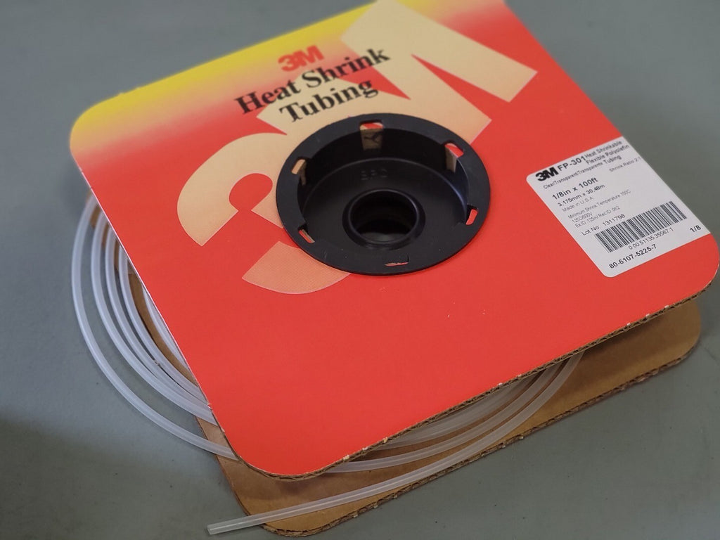 3M 1/8" x 100ft Heat Shrinkable Flexible Polyolefin Tubing FP-301 (Box of 3)