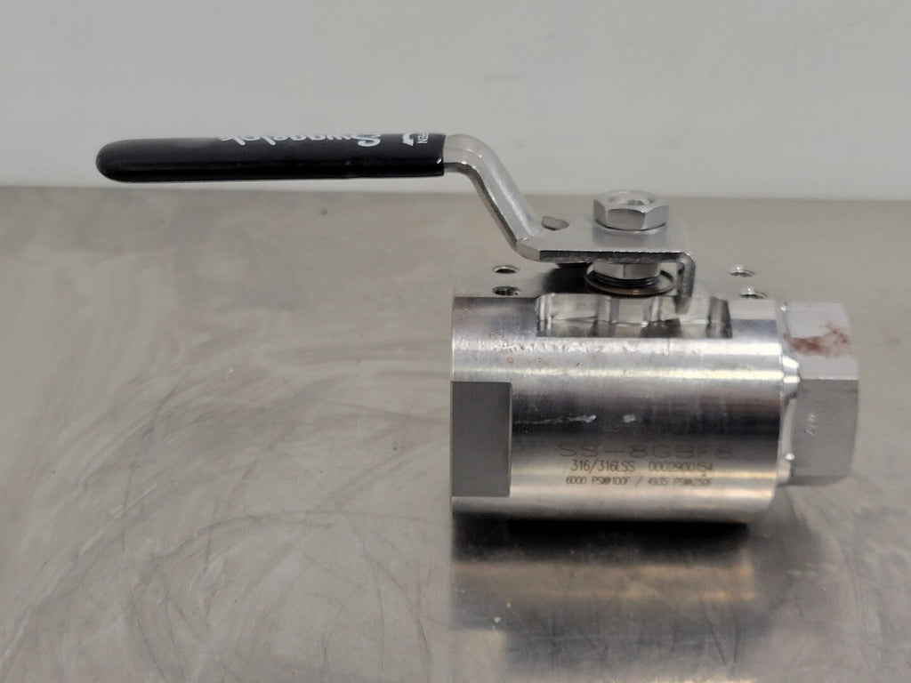SWAGELOK 1/2" FNPT Stainless Steel Ball Valve SS-8GBF8