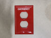 HUBBELL 3 1/8" X 4 7/8" Red Emergency Wall Plate PJ8RMEV (Box of 22)