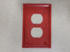 HUBBELL 3 1/8" X 4 7/8" Red Emergency Wall Plate PJ8RMEV (Box of 22)